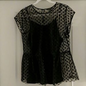 Large, Halogen peplum top